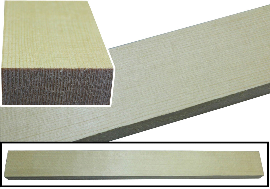 Engelmann Spruce Bracewood, 1 block 0.8" x 2" x 17" (HIGH GRADE)