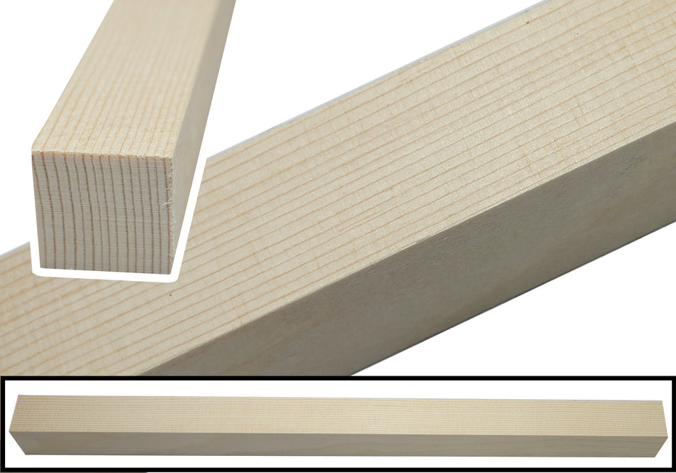 Engelmann Spruce Tonebar / Bracewood, 1 block 0.9" x 0.9" x 20" (HIGH GRADE)