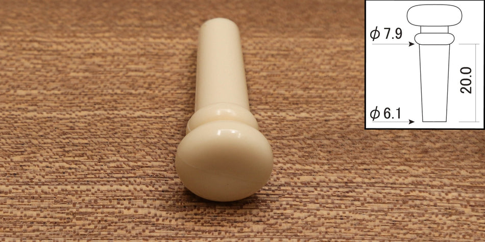Endpin, Plastic, Cream