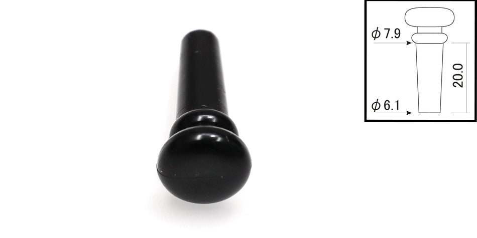 Endpin, Plastic, Black