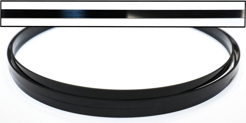 Plastic Guitar Binding (ABS) Black, 62" long piece (1.5 x 6 x 1600mm)