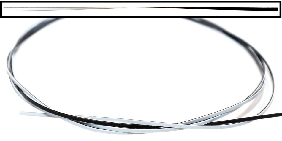 Guitar Purfling (Plastic) Black / White, 1 x 1.5 x 1700mm