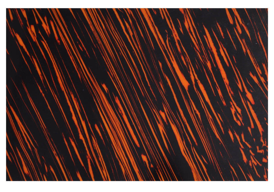 Plastic Pickguard Blank for Acoustic Guitars, Self-Adhesive Sheet 300 x 200 x 0.5mm, Tiger Stripes