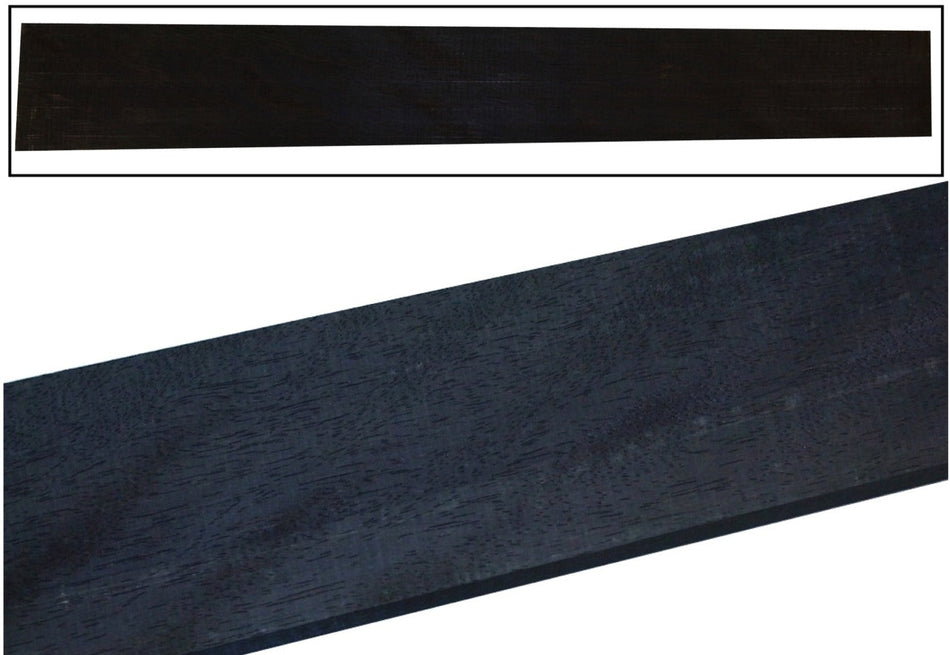 Ebony Guitar Fingerboard, 20" long, unslotted (HIGH GRADE)