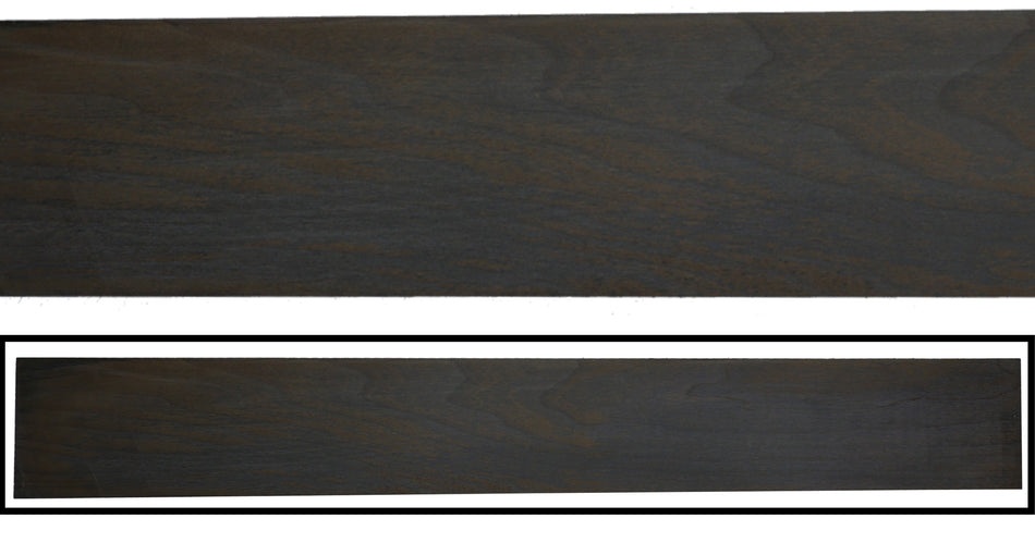 Canadian made Obsidian Ebony Guitar Fingerboard, 22" long, Unslotted
