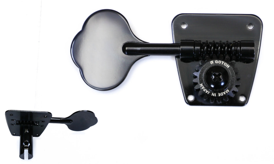 Gotoh FB30(B) Clover Bass Tuner, 1 Right* for Left-Hand (Black)