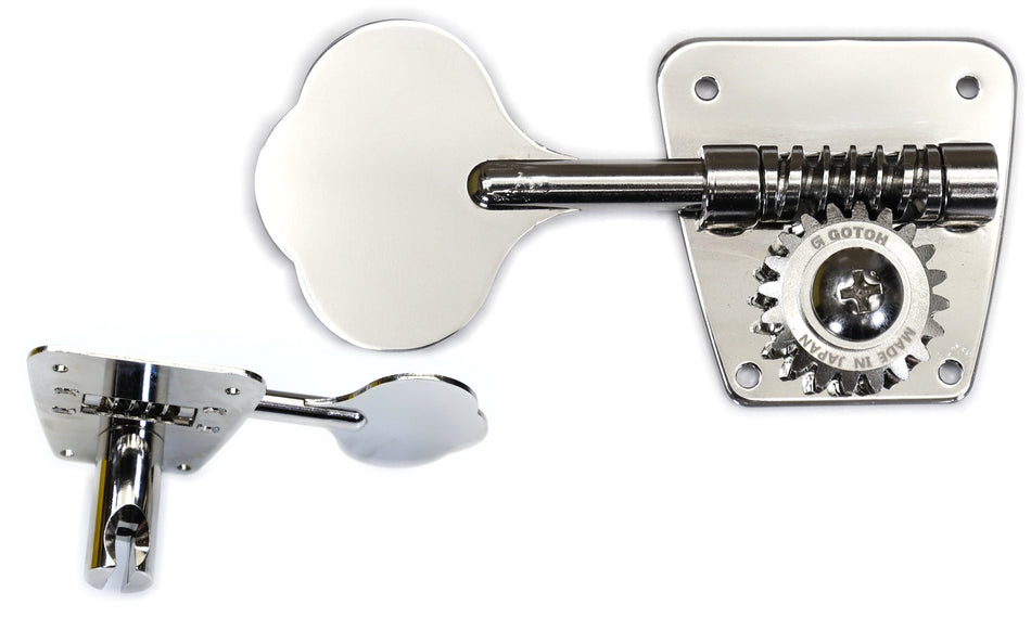 Gotoh FB30(N) Clover Bass Tuner, 1 Right* for Left-Hand (Nickel)
