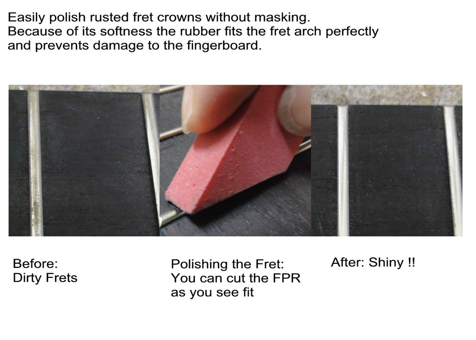 Fret Polishing Rubbers, 180 grit, set of 2