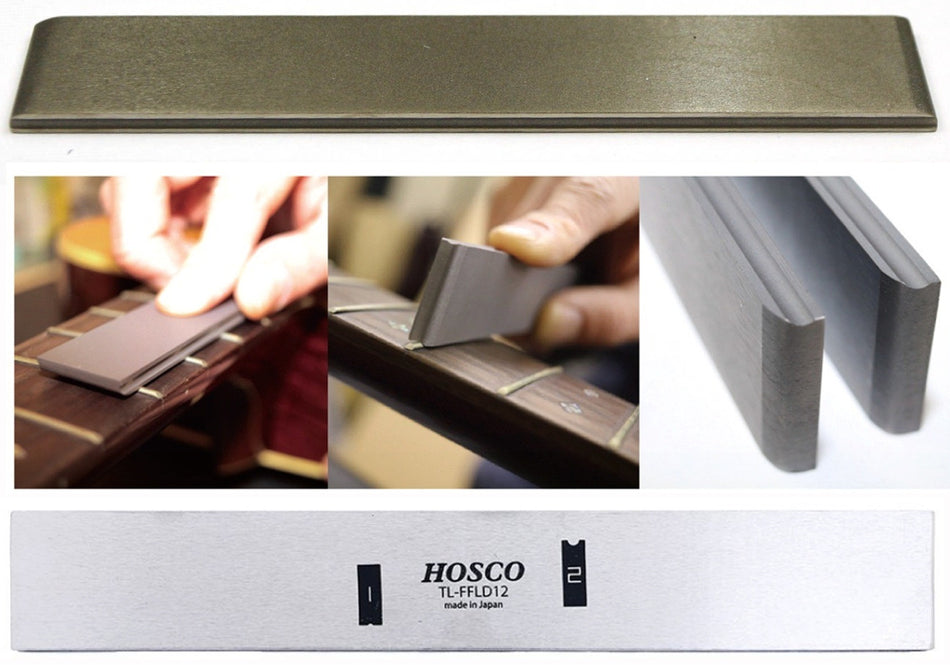 Fret Level & Crown File, Small & Medium Radius (R=1mm & R=2mm)