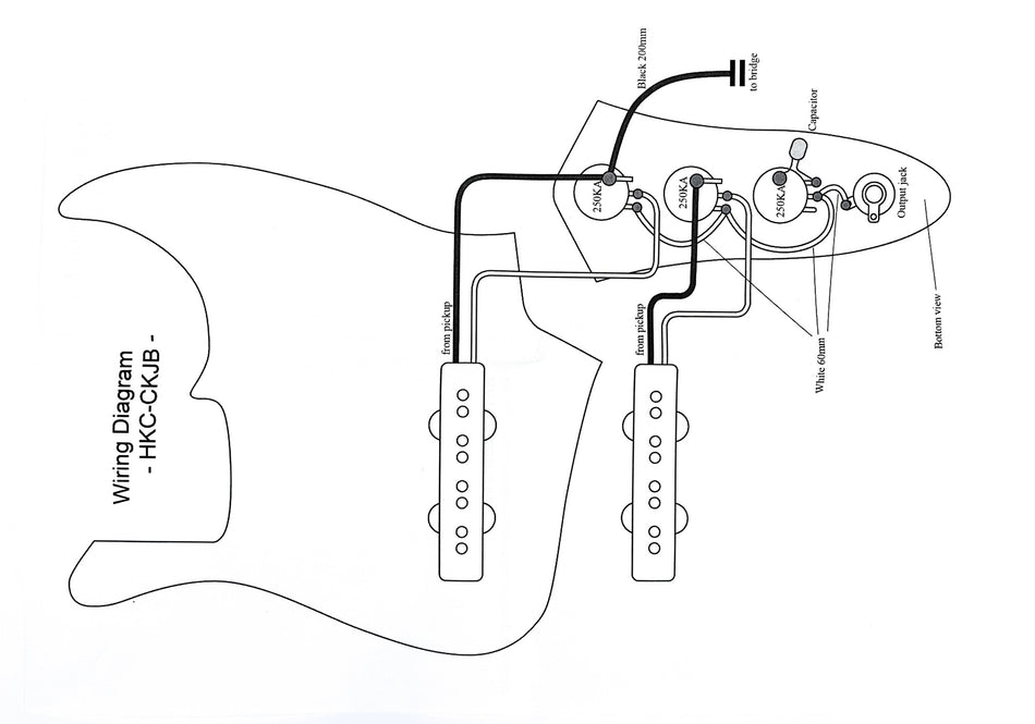 Wiring Kit for JB-type Basses (CTS + SwitchCraft Upgade)