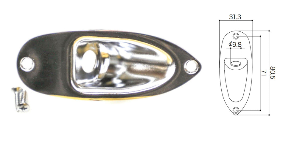 Gotoh JCS-1 Strat Jack Plate (choose finish)