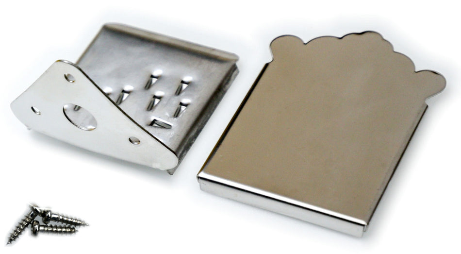 Mandolin Tailpiece Traditional Golden Gate (Nickel)