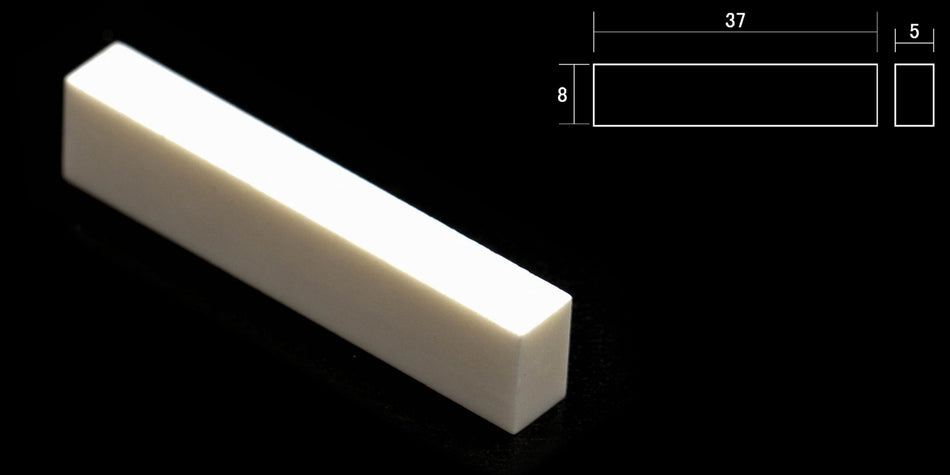 Bleached Bone Nut blank 37 * 8 * 5mm for Mandolins