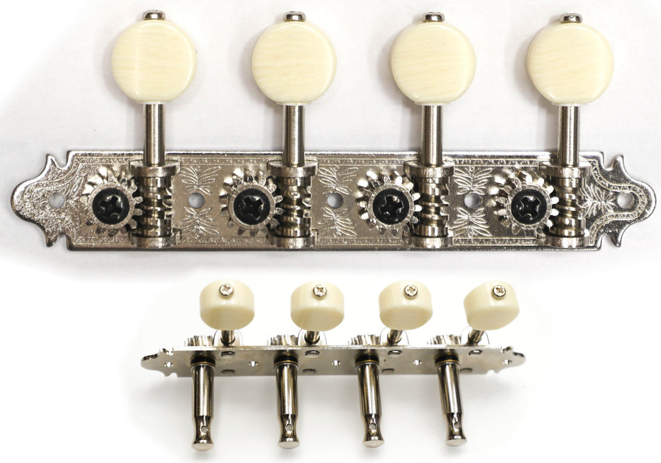 Mandolin Tuners, A-style Gotoh MA40(N)MM with Metal Rollers (Nickel)