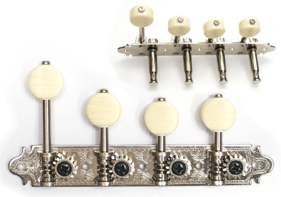 Mandolin Tuners, F-style Gotoh MF40(N)MM with Metal Rollers (Nickel)