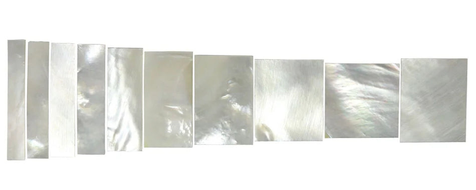 Mother of Pearl Position Marker Inlay, Pre-Cut 10 piece set, Les Paul Style