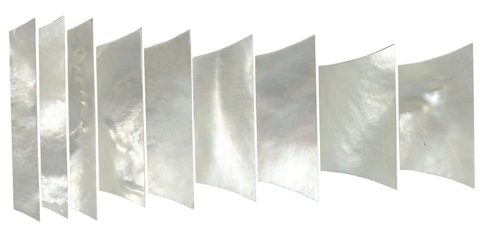 Mother of Pearl Position Marker Inlay, Pre-Cut 9 piece set, Les Paul Style