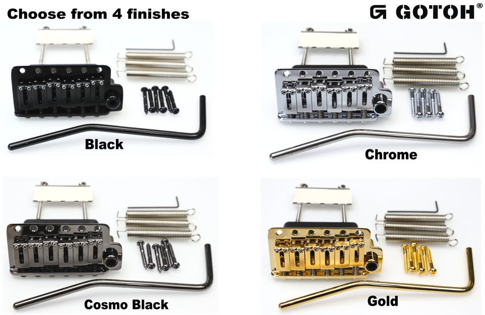 Gotoh NS510T-FE2 Tremolo Bridge, Narrow Space with 6 point mounting (choose finish)