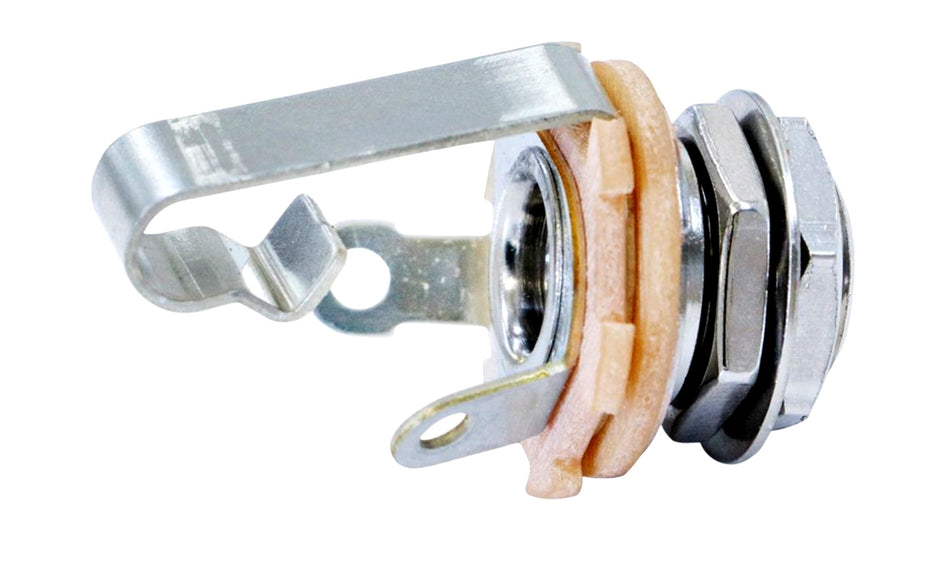 Switchcraft Output Jack, Mono 9.4mm dia. 7mm long, Nickel