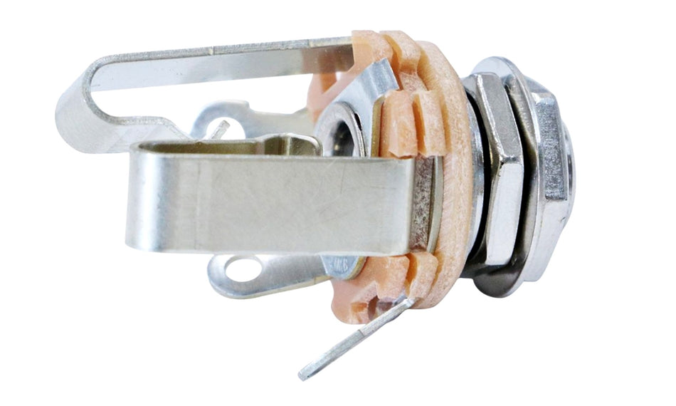 Switchcraft Output Jack, Stereo 9.4mm dia. 7mm long, Nickel