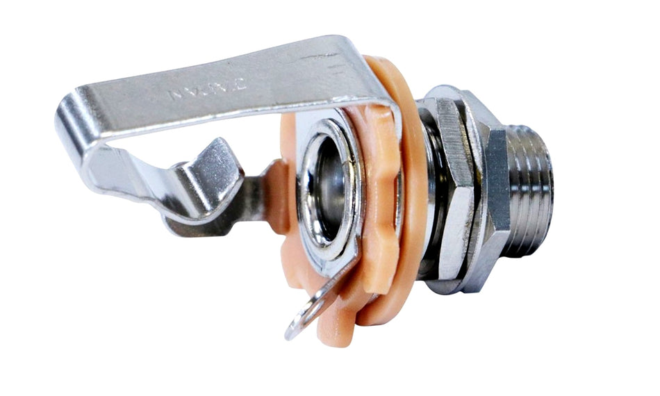 Standard Output Jack, Mono 9mm dia. 9mm long, Nickel