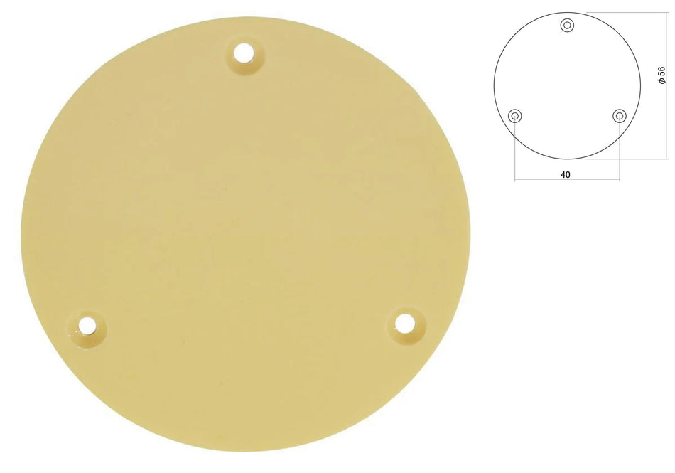 Switch Backplate Cover For LP type Guitars, 56mm, Cream