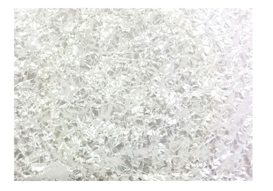 Plastic Pickguard Blank for Acoustic Guitars, Self-Adhesive Sheet 290 x 210 x 0.8mm, White Pearl