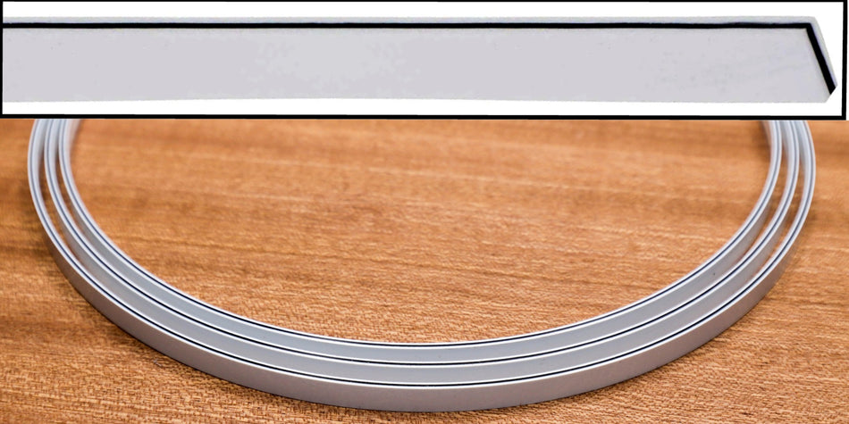 Plastic Guitar Binding (ABS) White/Black/White, 62" long piece (1.5 x 6 x 1600mm)