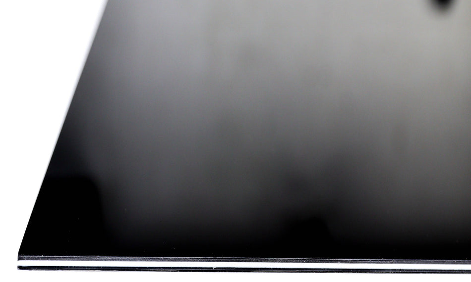 Pickguard Sheet for Electric Guitars & Basses - Black 3-ply (395x225x2.4mm)