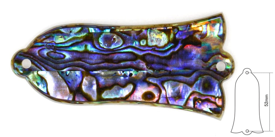 Truss Rod Cover, Les Paul Bell Style, Green Abalone