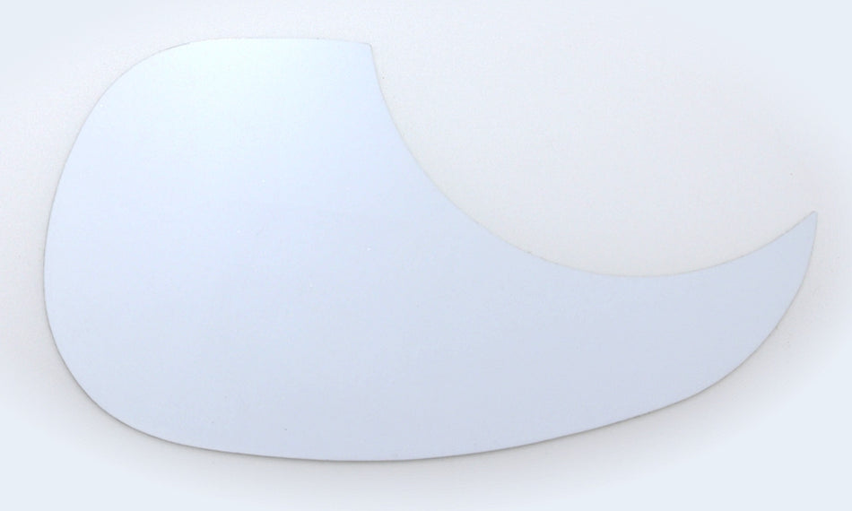 Acoustic Guitar Pickguard, Vinyl self-adhesive Teardrop - White