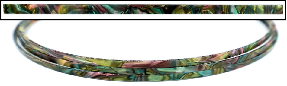 Plastic Guitar Purfling (Mexican Shell) 1.5 x 2 x 1300mm, Celluloid