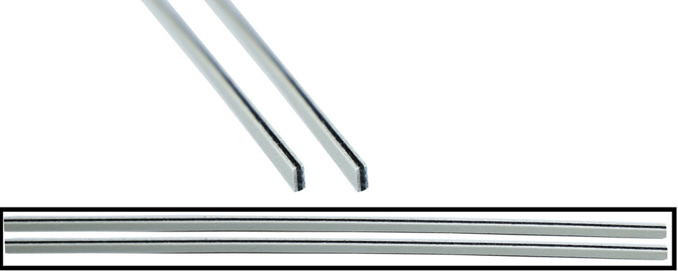 Guitar Purfling (Wood) White / Black / White, 1.2 wide x 2.5 x 850mm, 2 piece set