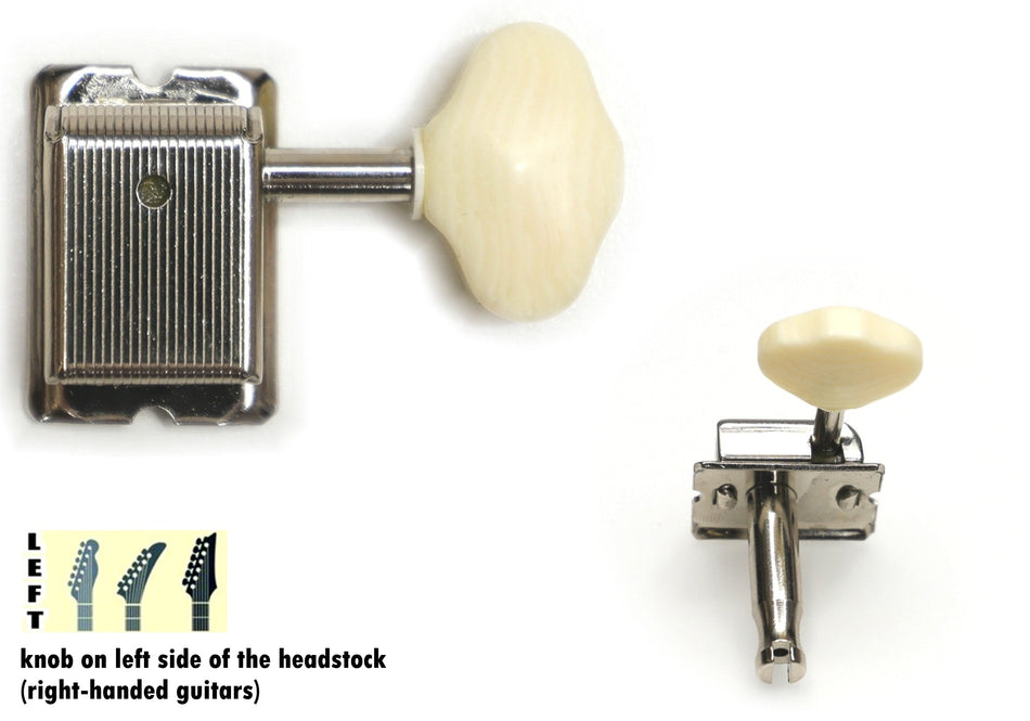 SD91(N)M6 Tuners with Standard Post, 6-Left (Nickel)