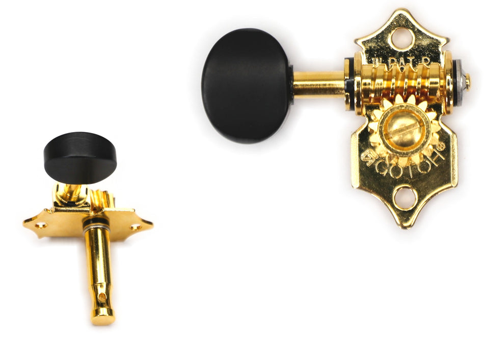 Gotoh SE700(G)B5 Guitar Tuners with Standard Post, 3L+3R (Gold)