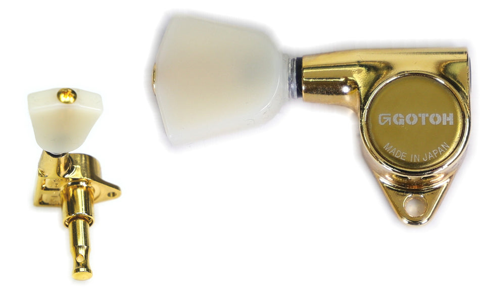 Gotoh SG301(G)P4N Tuners with Standard Post, 3L+3R (Gold)