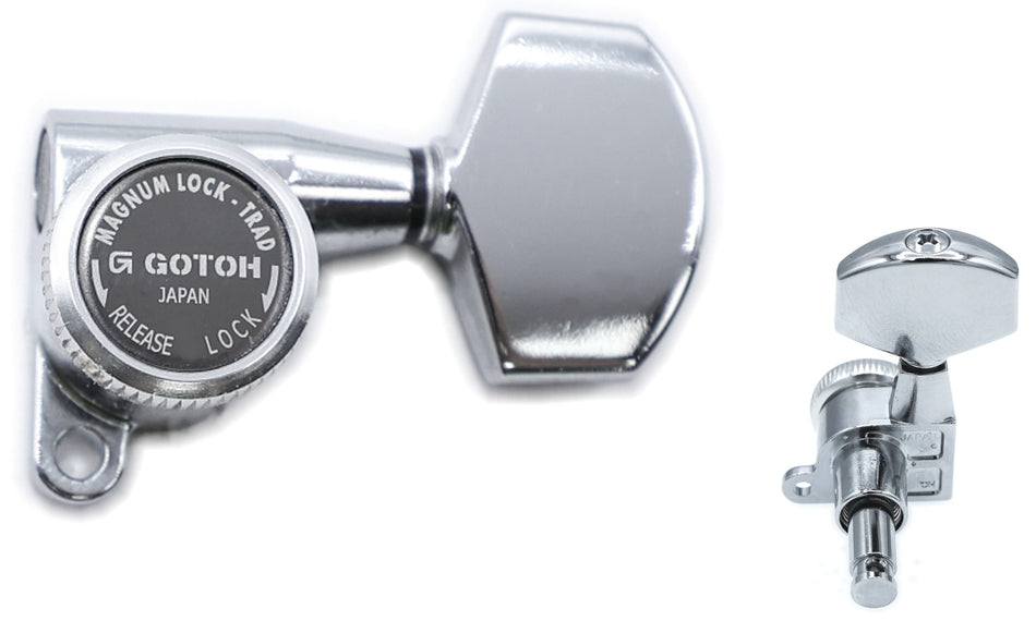 Gotoh SG360-MGT(C)01 Locking Tuners with MG-T Post, 3L+3R (Chrome)