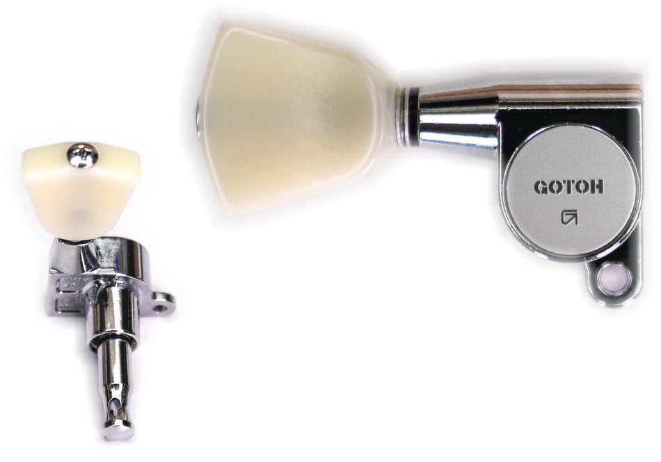 Gotoh SG360(C)P4N Tuners with Standard Post, 3L+3R (Chrome)