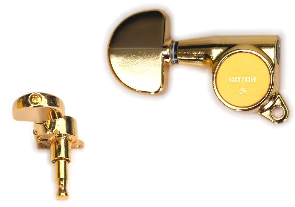 Gotoh SG381(G)20 Tuners with Standard Post, 3L+3R (Gold)