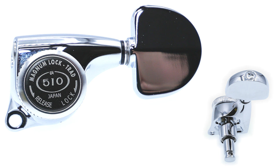 Gotoh SGL510-MGT(C)A20 Locking Tuners with MG-T Post, 3L+3R (Chrome)