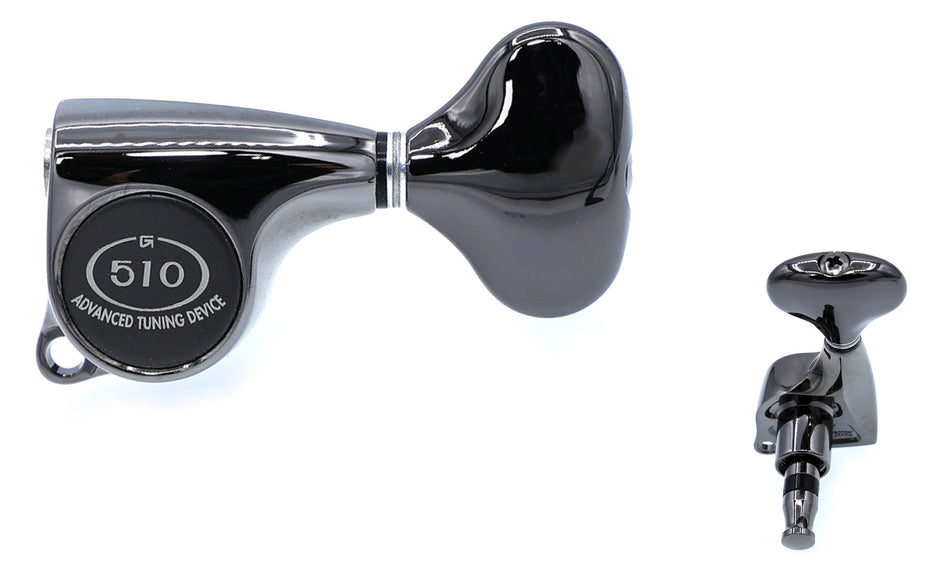 Gotoh SGL510(CK)L5 Tuners with Standard Post, 3L+3R (Cosmo Black)