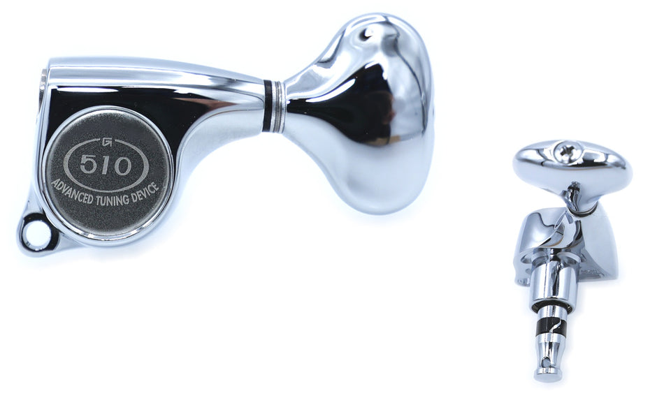Gotoh SGL510(C)L5 Tuners with Standard Post, 3L+3R (Chrome)