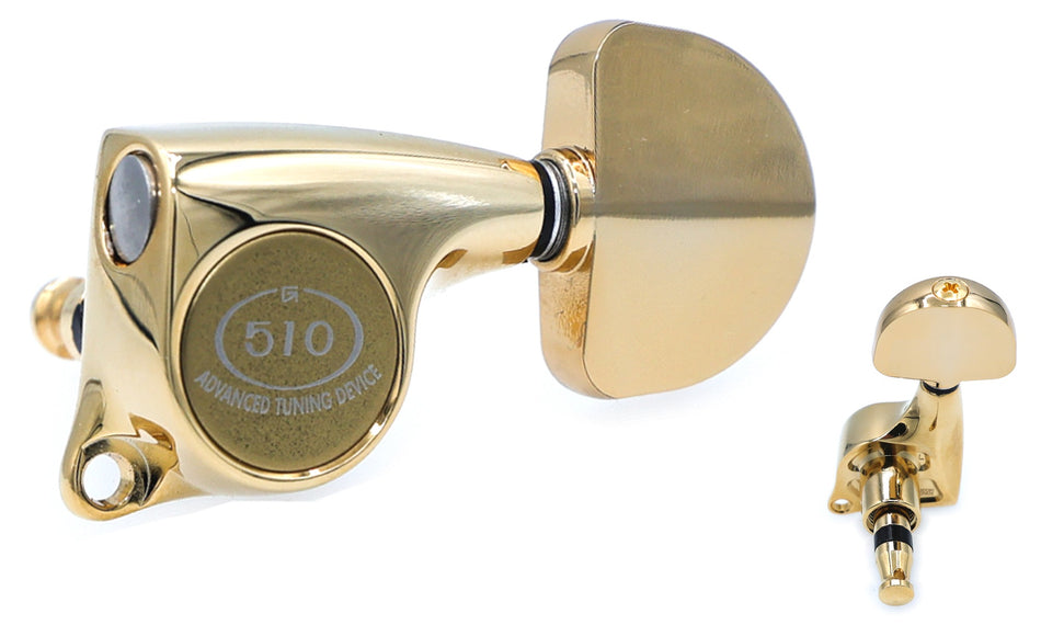 Gotoh SGL510(G)A20 Tuners with Standard Post, 3L+3R (Gold)