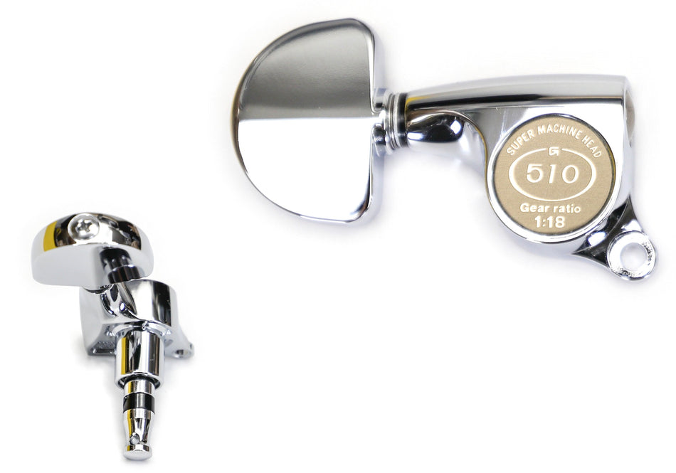 Gotoh SGS510Z(C)A20 Tuners with Standard Post, 3L+3R (Chrome)