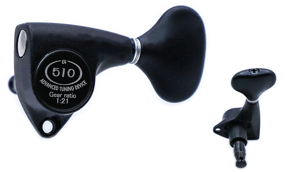 Gotoh SGV510Z(BS)L5 Tuners with Standard Post, 3L+3R (Black Satin)