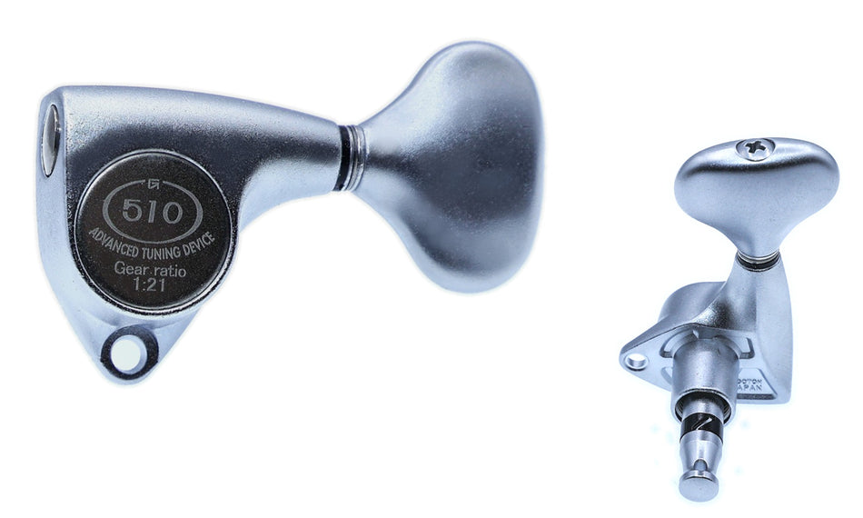 Gotoh SGV510Z(CS)L5 Tuners with Standard Post, 3L+3R (Chrome Satin)