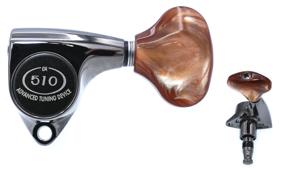 Gotoh SGV510(CK)CL5 Tuners with Standard Post, 3L+3R (Cosmo Black)