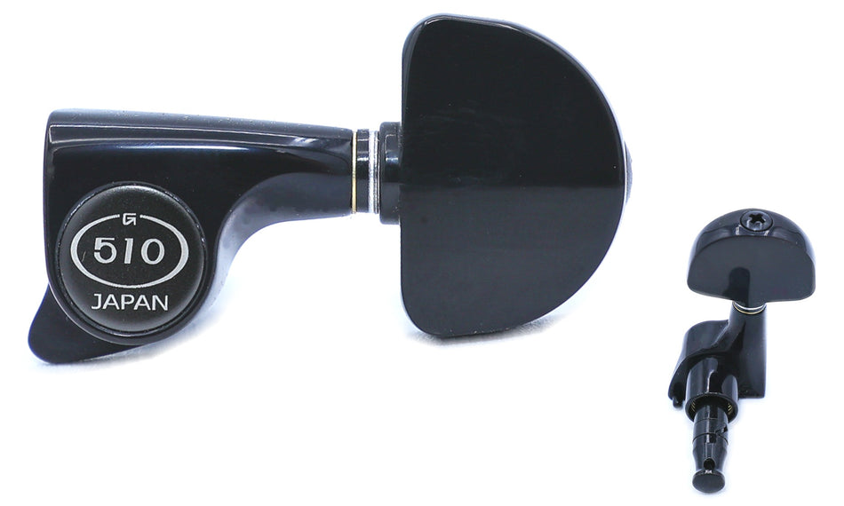 Gotoh SGi510(B)A20 Super-Mini Tuners with Standard Post, 3L+3R (Black)