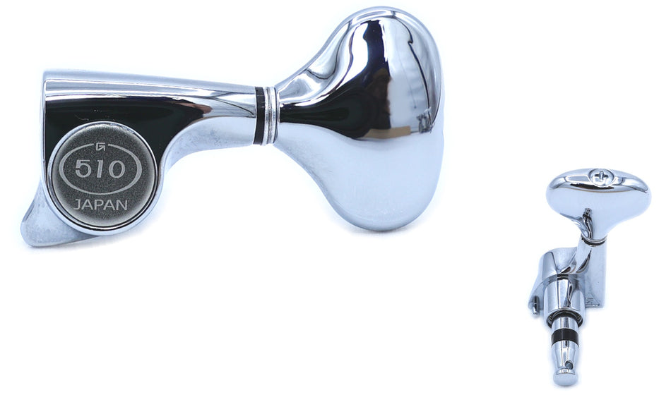 Gotoh SGi510(C)L5 Super-Mini Tuners with Standard Post, 3L+3R (Chrome)