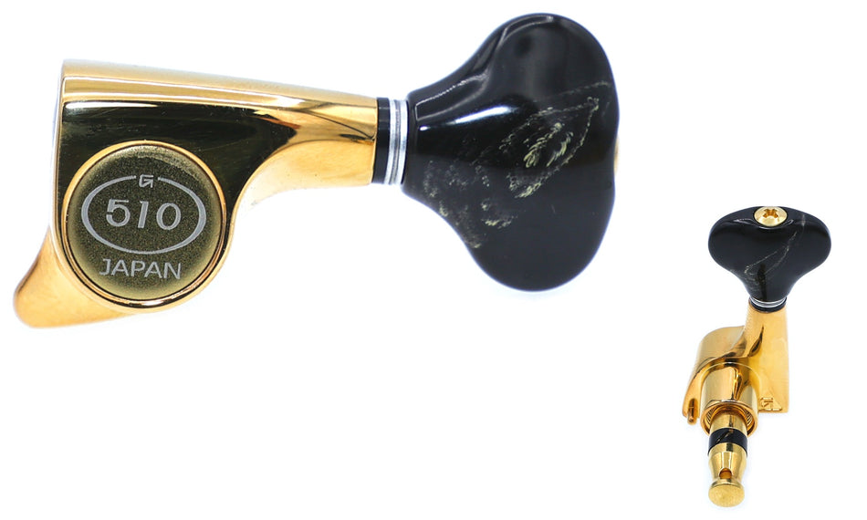 Gotoh SGi510(G)FS5 Super-Mini Tuners with Standard Post, 3L+3R (Gold)